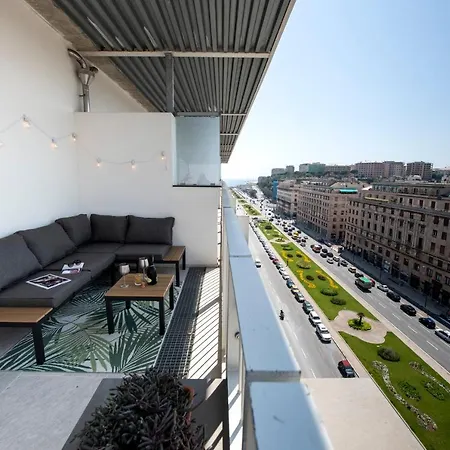 Attico Luxury Con Parcheggio E Terrazza Vista Mozzafiato 热那亚